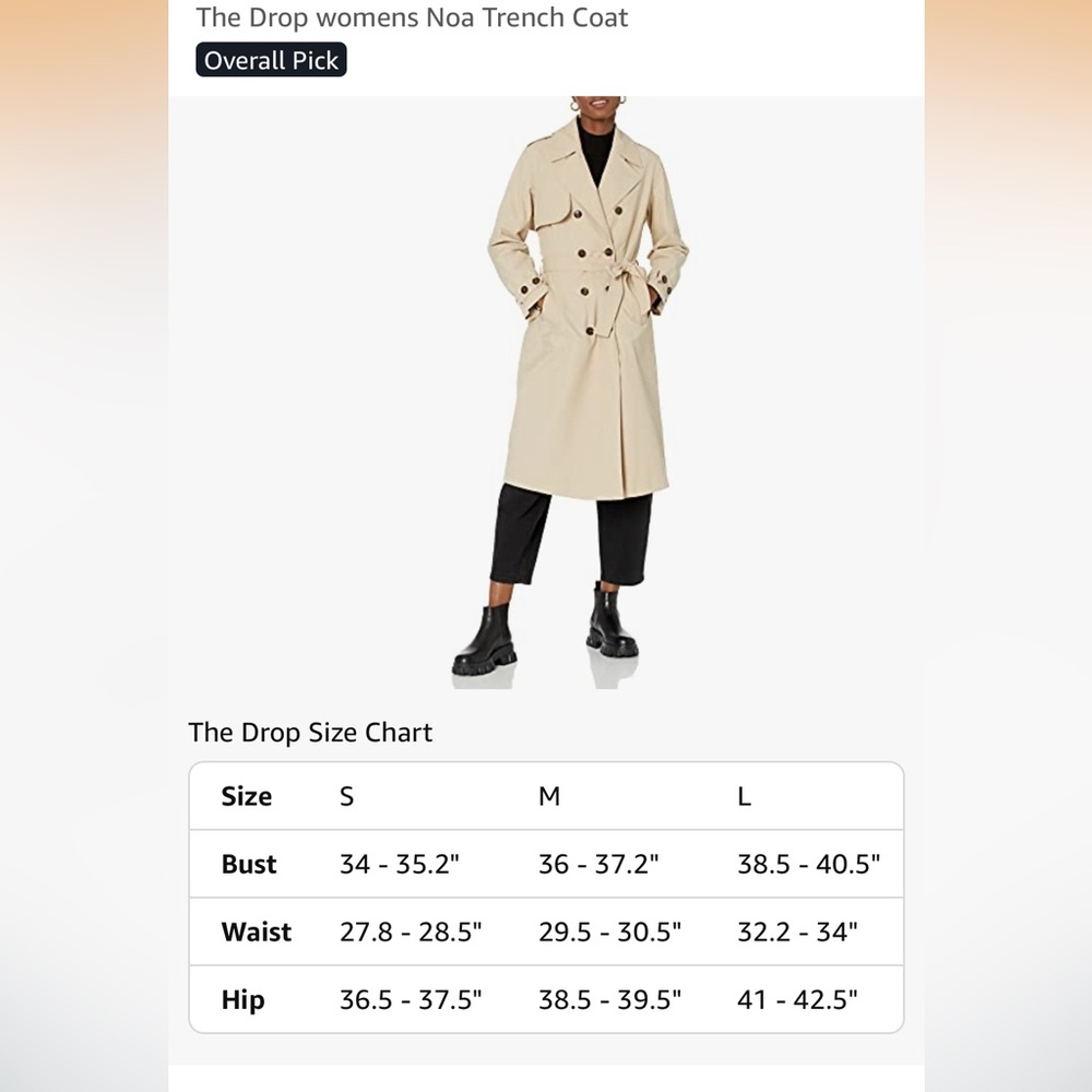 The Drop Beige Women's Trench Coat - Picture 3 of 4